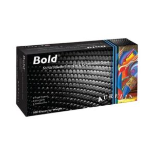 Aurelia Bold Black Nitrile Powder Free Gloves (100pk)